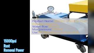 Rimozione della ruggine con idropulitrice da 15000 psi