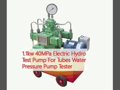 1.1kw 40MPa pompa idroelettrica di prova per tubi