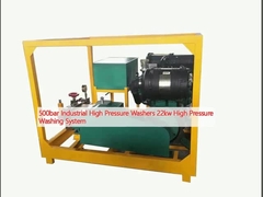 500bar sistema lavante ad alta pressione ad alta pressione industriale delle rondelle 22kw