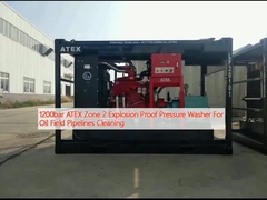 1200 bar ATEX Zona 2 Lavatrice a pressione a prova di esplosione per la pulizia dei condotti petroliferi
