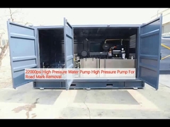 22000psi pompa d'acqua ad alta pressione pompa ad alta pressione per la rimozione dei segni stradali